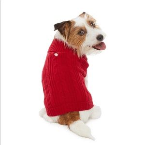 Red St Johns Bark Dog Sweater nwt medium